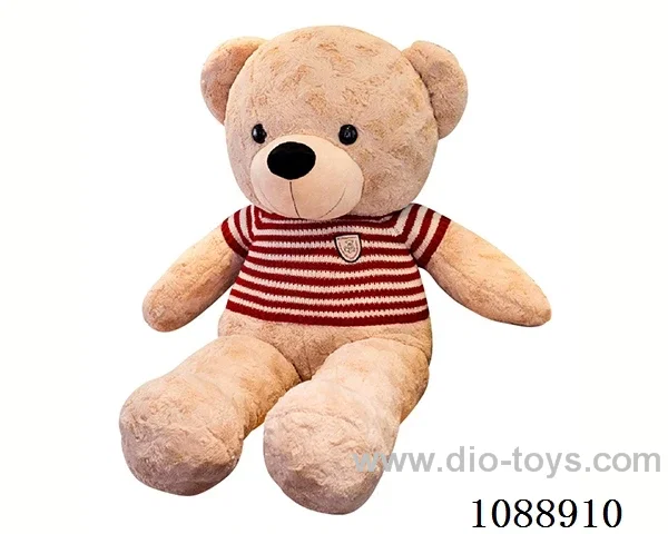 70CM red sweater light brown teddy bear doll