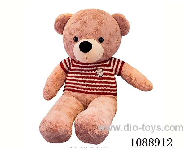 70CM red sweater dark brown teddy bear doll
