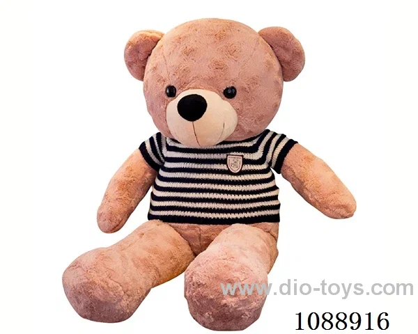 70CM black sweater dark brown teddy bear doll