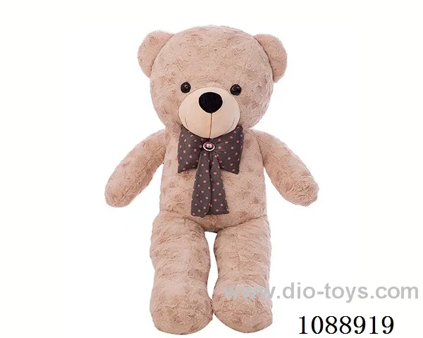 94CM bow tie light brown teddy bear doll