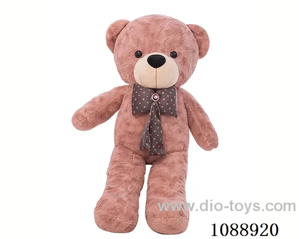 70CM deep brown teddy bear doll with bow tie