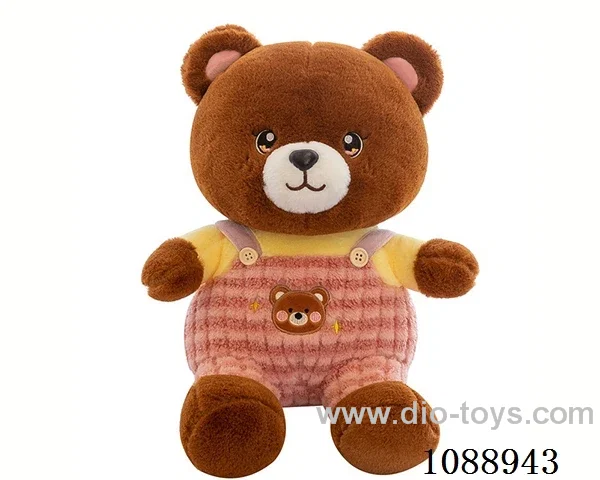 50CM pink brown bear doll with strap