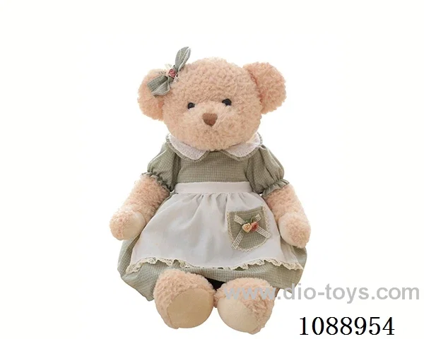 65CM green skirt bear doll