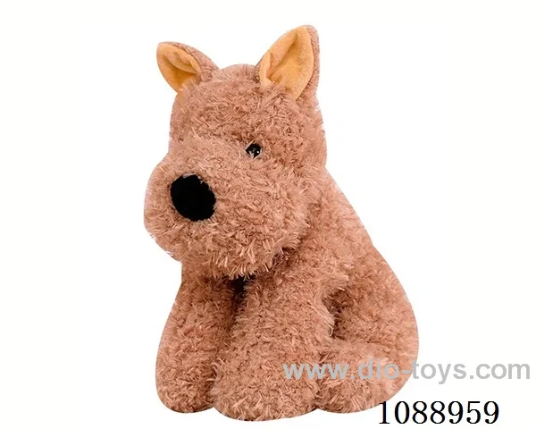 30CM brown West Highland imitation dog doll