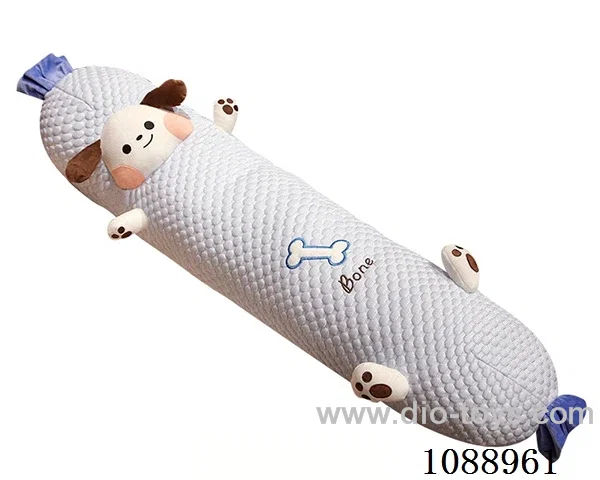 75CM dog ice bean long throw pillow doll