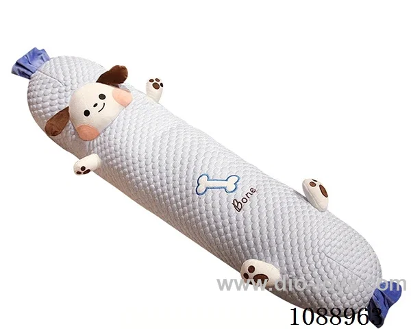 140CM dog ice bean long throw pillow doll