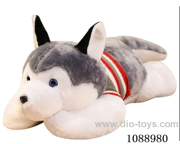 140CM wool Husky throw pillow doll