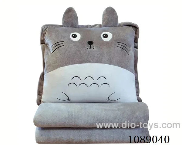 Totoro hand warm pillow blanket 3-in-1 100*80 air conditioning quilt
