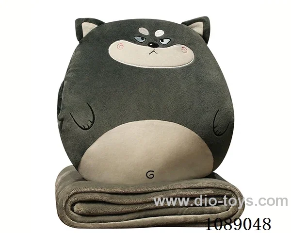 Husky hand warmer pillow blanket 3-in-1 95*80 air conditioning quilt