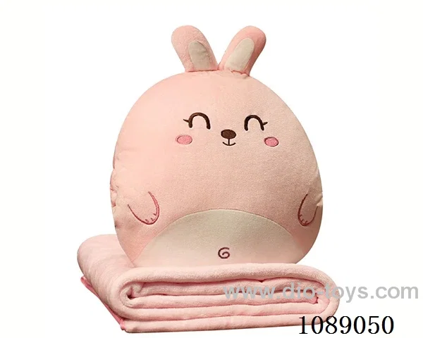 Rabbit hand warmer pillow blanket 3-in-1 95*80 air-conditioned quilt