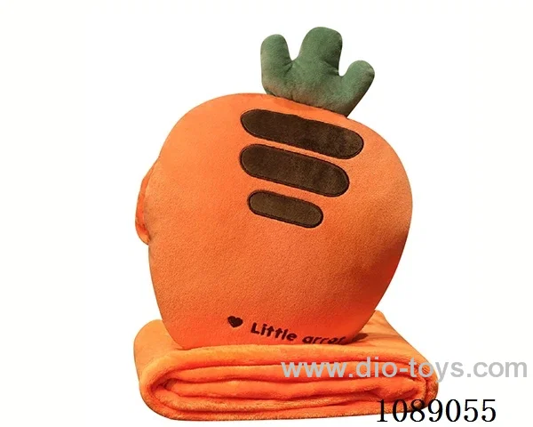 Carrot warm pillow blanket 3-in-1 95*80 air-conditioned quilt