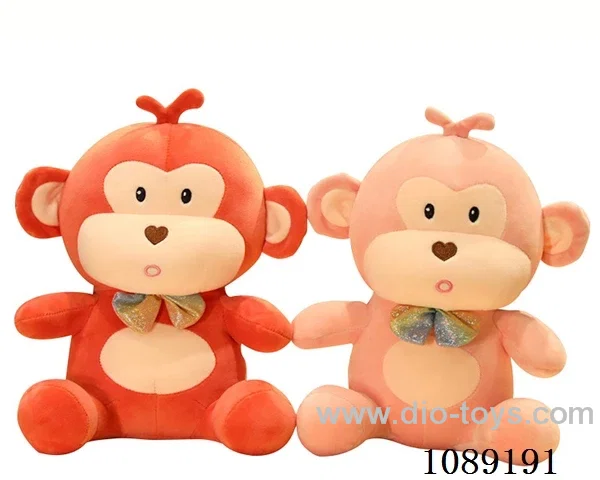 12 "bow tie monkey doll