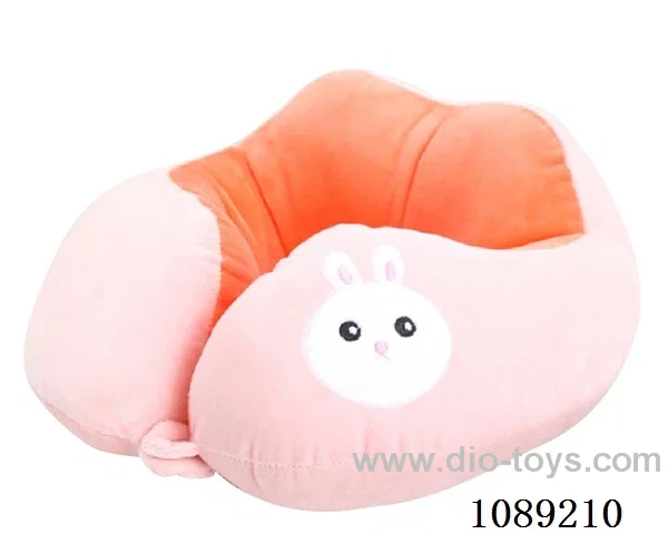Pink rabbit U-shaped pillow