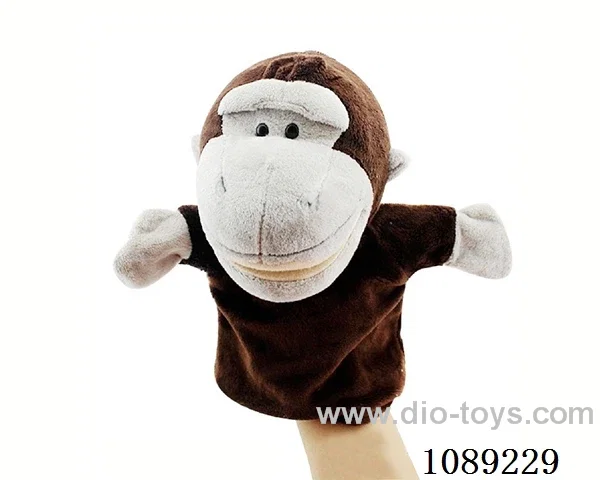 Orangutan cartoon animal hand puppet plush doll