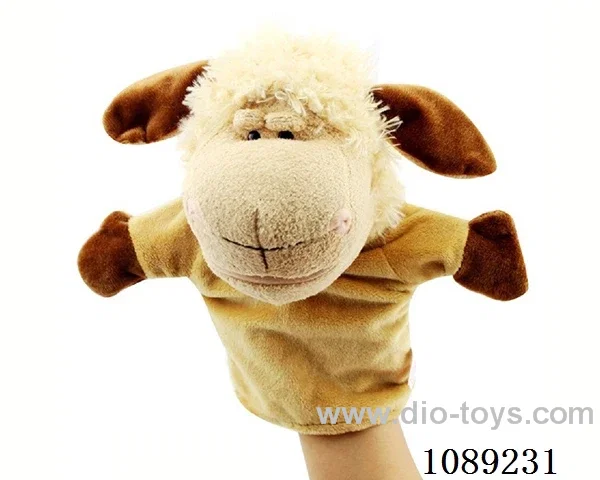 Sheep cartoon animal hand puppet plush doll