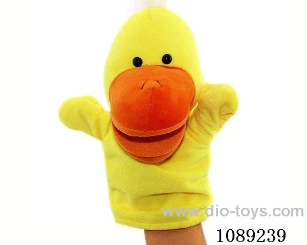 Duck cartoon animal hand puppet plush doll