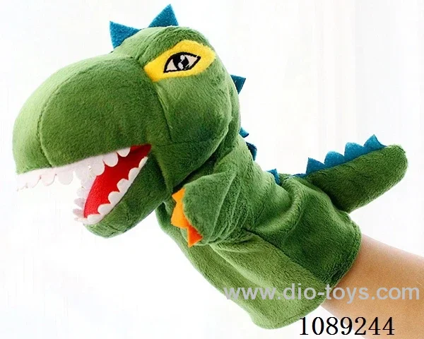 Dinosaur cartoon animal hand puppet plush doll