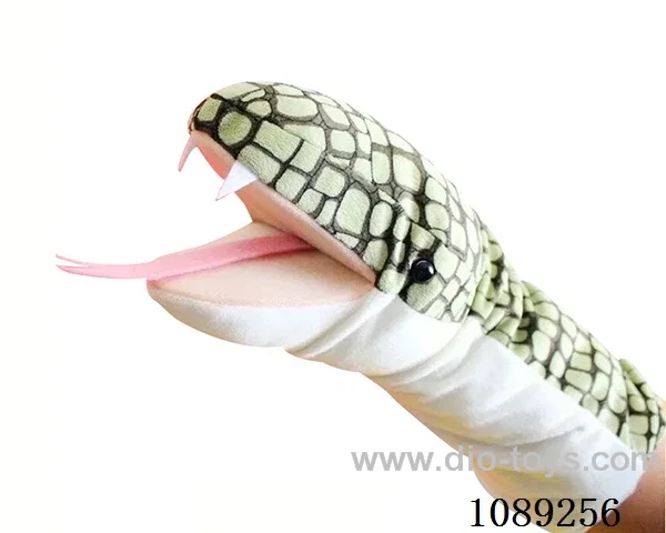 Snake cartoon animal hand puppet plush doll