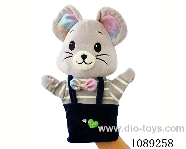 Bow tie mouse cartoon animal hand doll plush doll