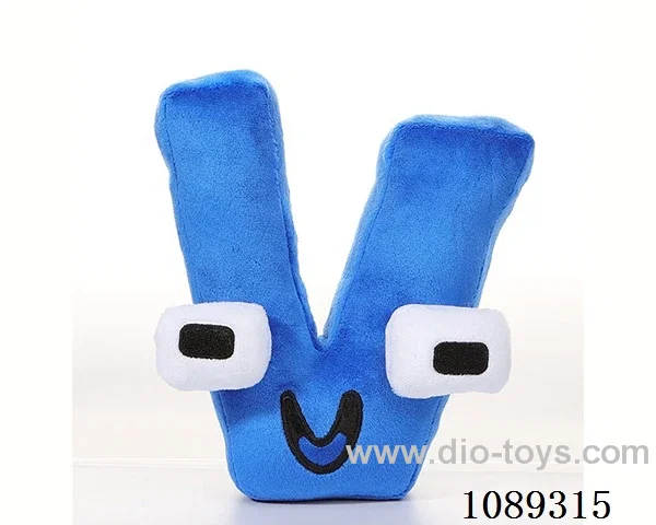 Plush letter V