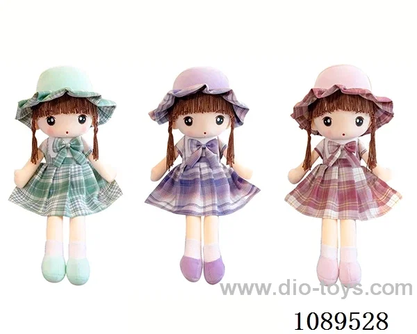 45CM plaid skirt doll