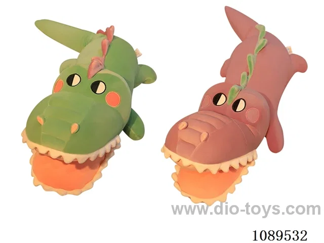 70CM big tooth crocodile throw pillow