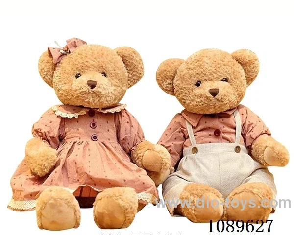 65CM wine red strawberry teddy bear