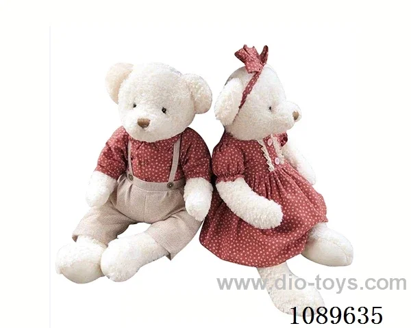 65CM orange polka-dot teddy bear