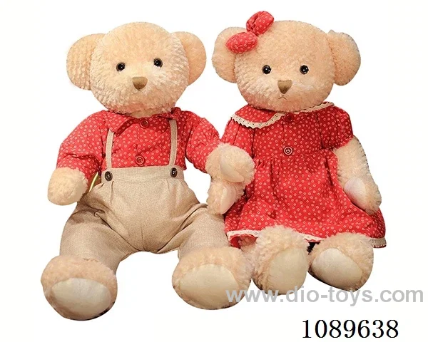 45CM red ring teddy bear