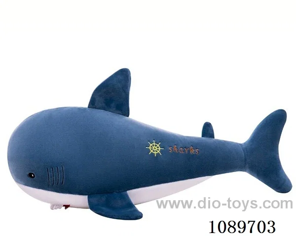 60CM shark throw pillow