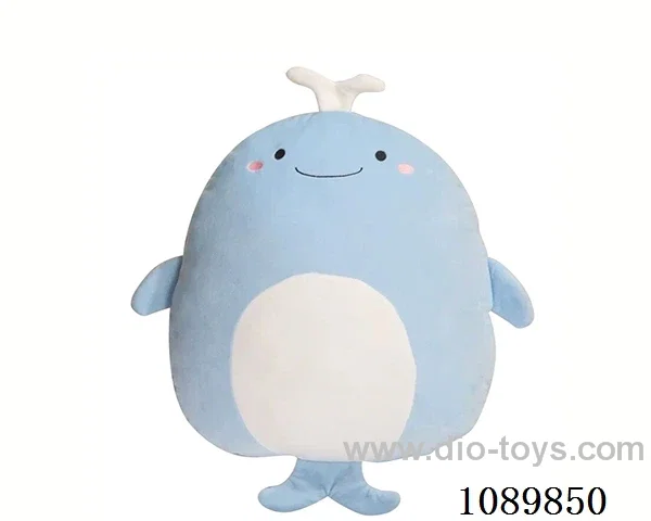 Whale throw pillow
