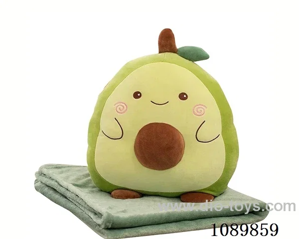 Avocado throw pillow blanket