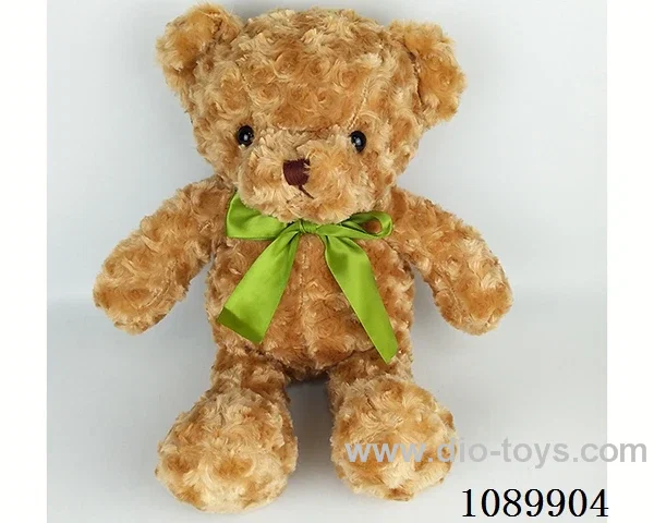 Twist flower brown ribbon bear