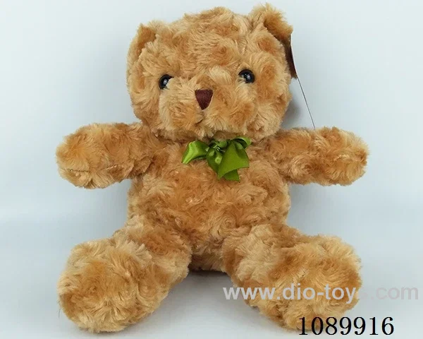 Twist flower brown ribbon bear