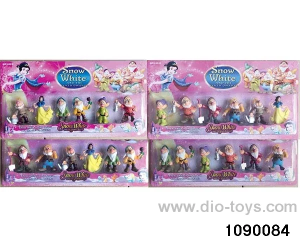 3.5 inch Princess + 7 Dwarfs in Blister card