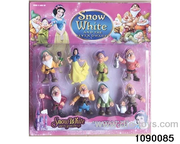 3.5 inch Princess + 7 Dwarfs in Blister card