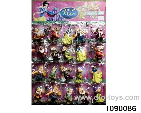 3.5 inch Princess + 7 Dwarfs in HangTag