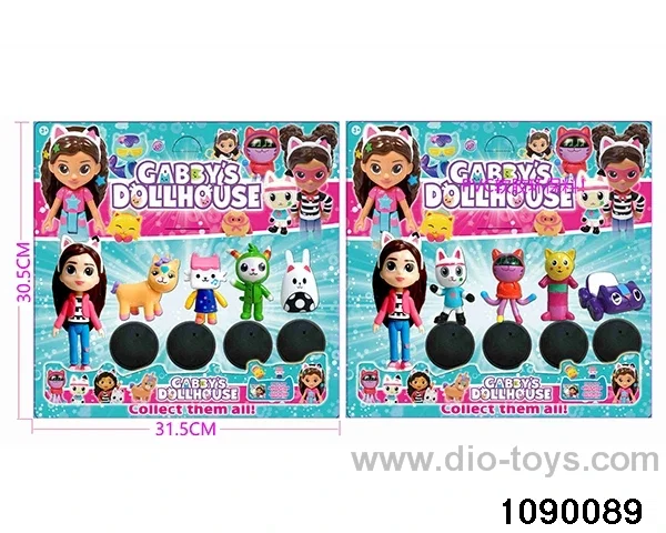 5 inch doll + dollhouse set in Blister card