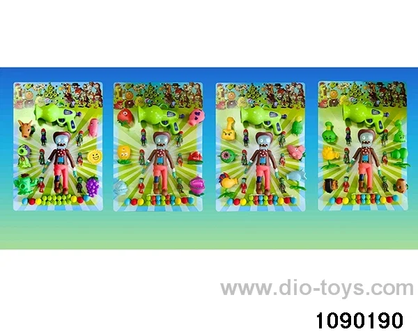 Zombie Softball Gun Set in Blister card