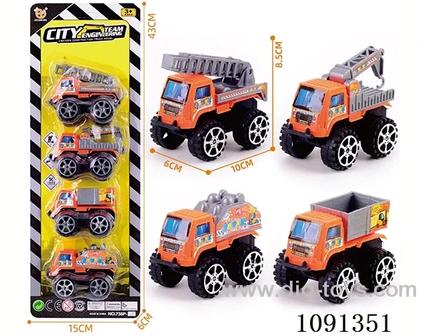pull back Construction truck