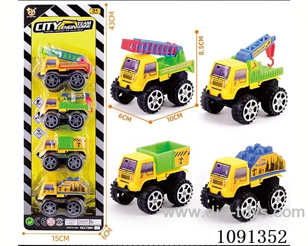 pull back Construction truck