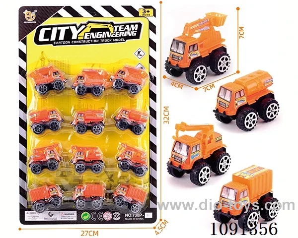 pull back Construction truck