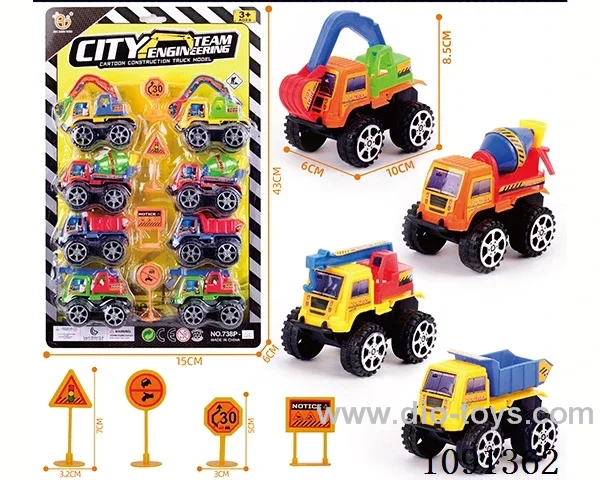 pull back Construction truck