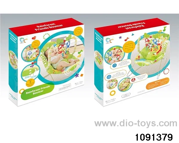 Baby bouncer with music in color box