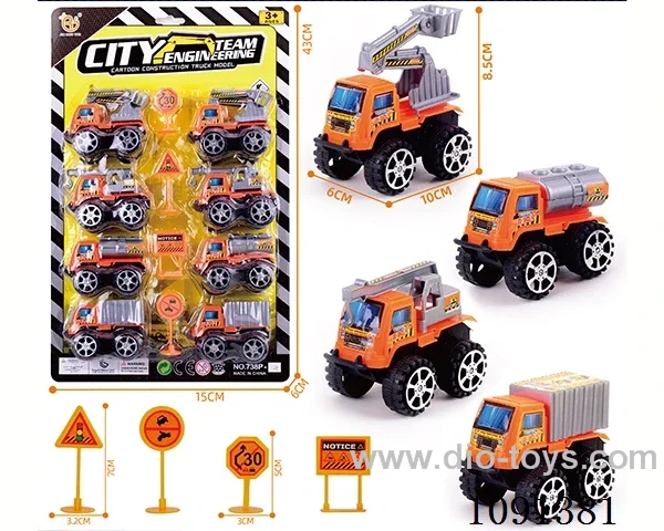 pull back Construction truck