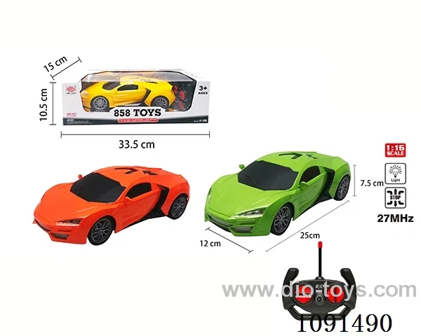 1:16 4ch rc car with light not included battery