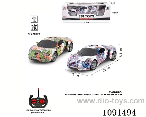 1:16 4ch rc car with light not included battery