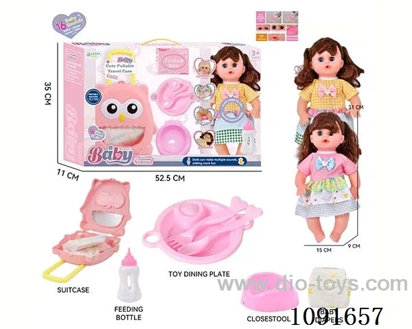 14inch 16IC doll with Food tray