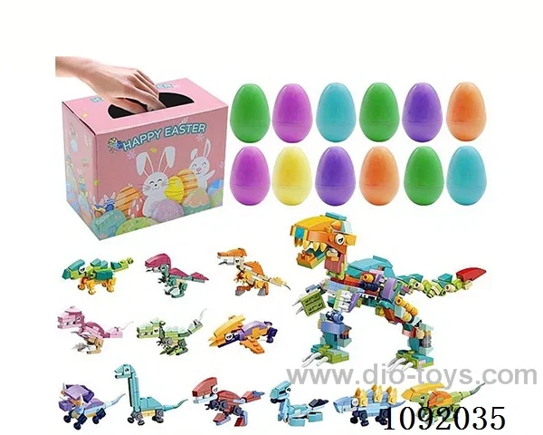 Dinosaur blocks 12 in 1 Easter set 12pcs