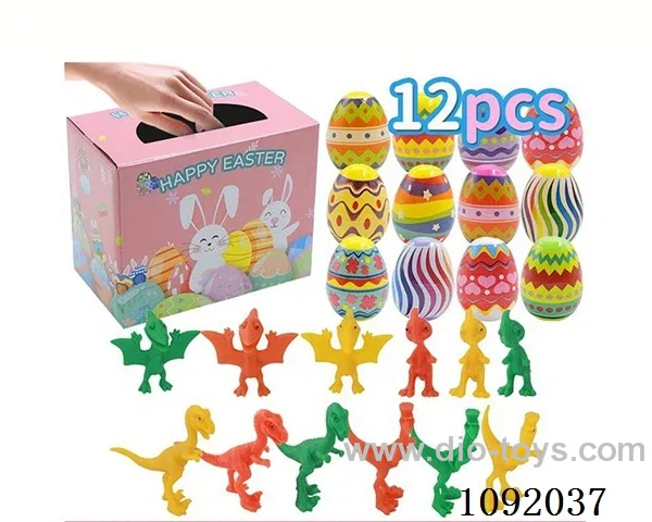 Eggshell dinosaur doll Easter set